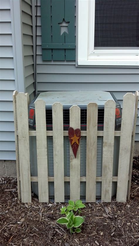 picket fence around air conditioner